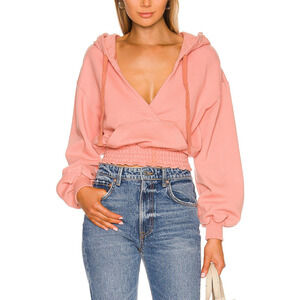 Lovers And Friends 'Cecily' Pink Cotton Hoodie Size XS